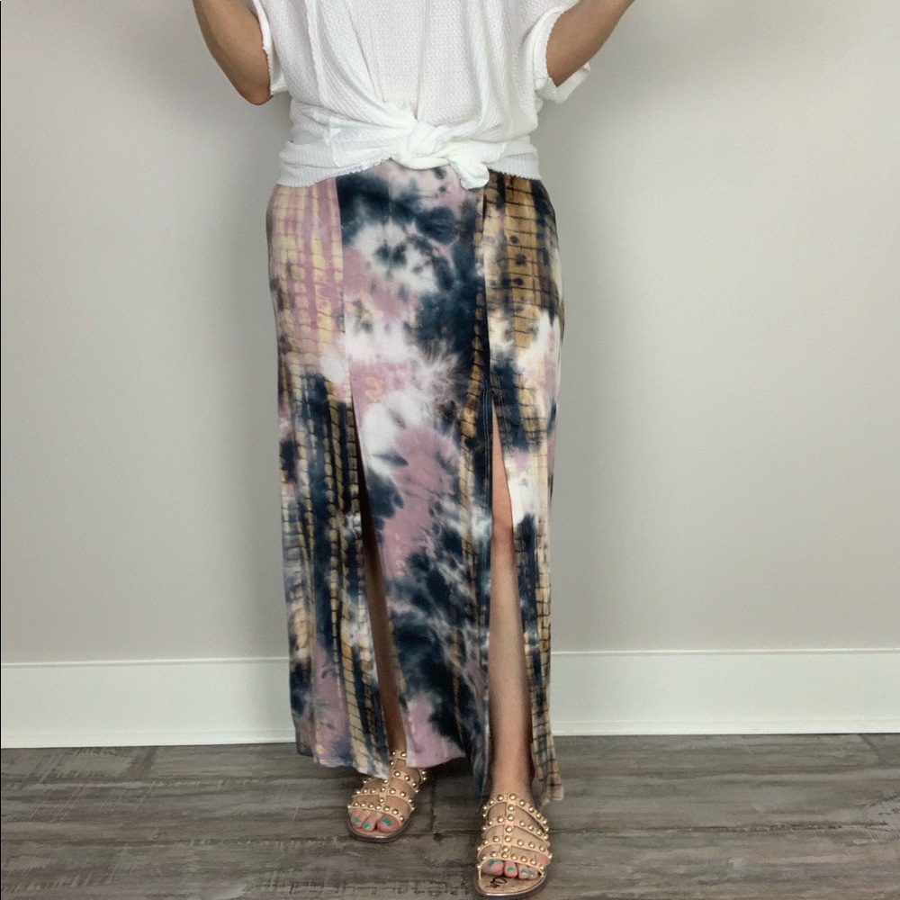 Gypsy Wanderer Tie Dye Maxi Skirt S Boho Hippie - Picture 3 of 8